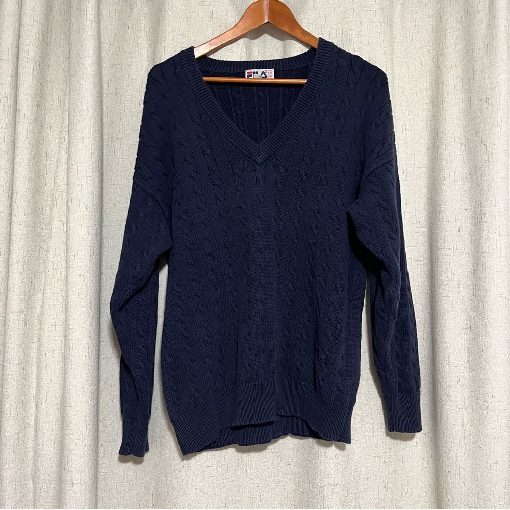 Vintage FILA Cable Knit Sweater